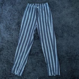 brandy striped pants